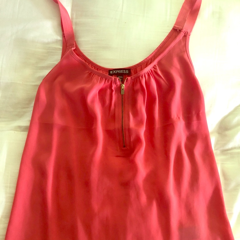 Date night Tank with Gold Zipper & Cute Straps